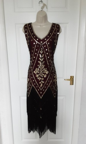 Charleston flapper dress - dress, gold