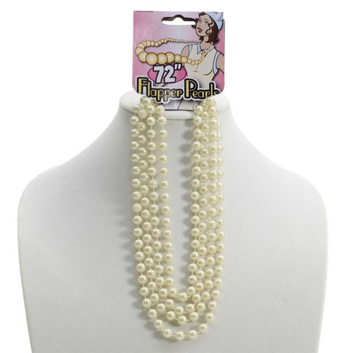 Gatsby pearl necklace - 72", moll