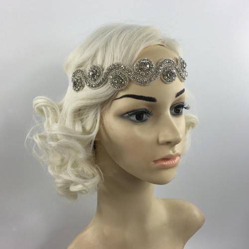 1920s silver crystal beads - 1920s,