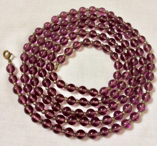 Vintage amethyst glass round - vintage,