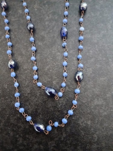 Vintage long flapper necklace - vintage,