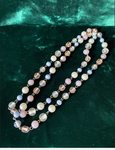 Vintage faceted glass - faceted,