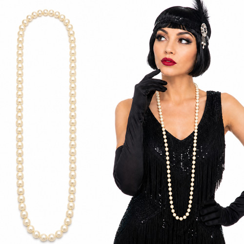 Pearl necklace 1920s flapper - 1920s,