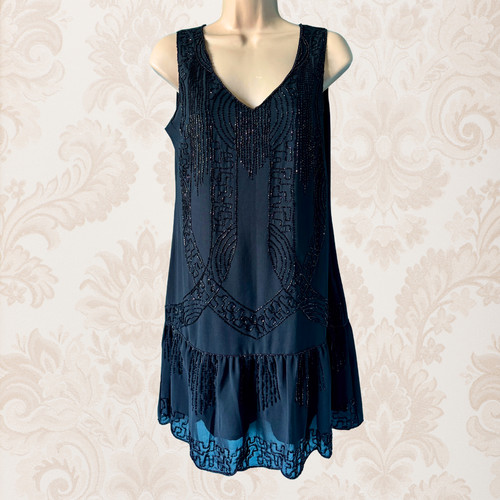 Frock frill black - frock,