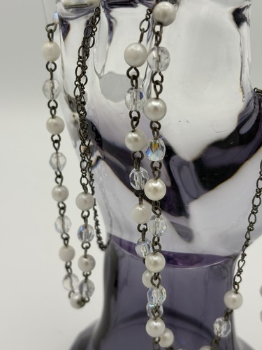 Vintage long flapper sautoir - long,