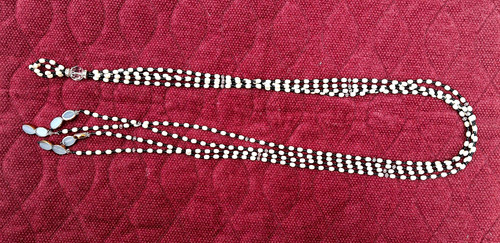 Flapper necklace white - necklace,