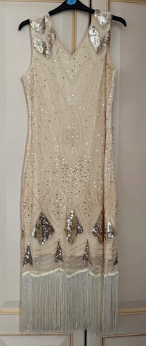 New gold sequin beaded - new, dress