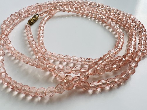 Long vintage faceted czech - long,