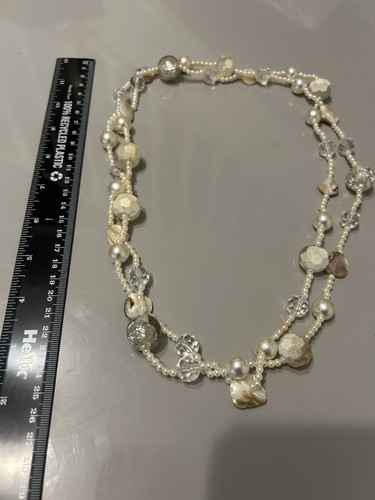 Vintage long opera pearl glass - vintage,