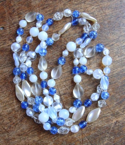 Vintage flapper bead necklace