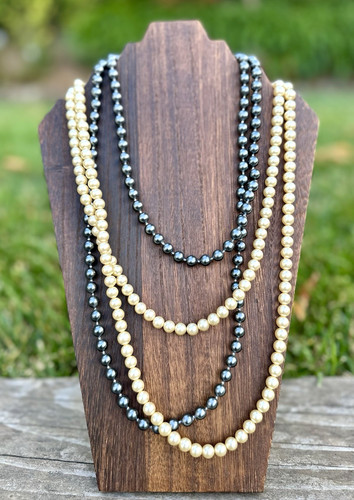 Layered faux pearl - layered,