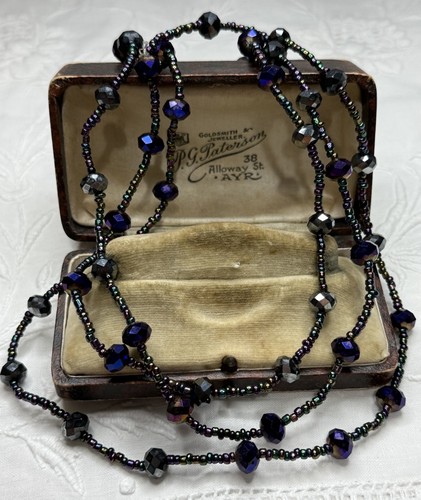 Long beaded necklace - beaded,