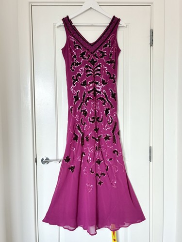 Pink beaded sequinned - pink,