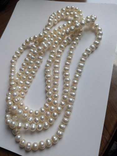 Flapper length pearl - length, necklace