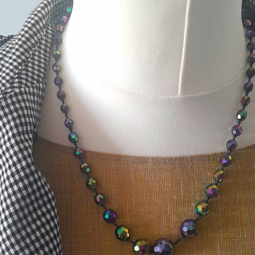 Vintage peackock glass bead - vintage,peackock,