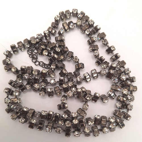 Chicos long crystal necklace