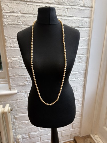 Vintage 1950s faux pearl opera - faux,