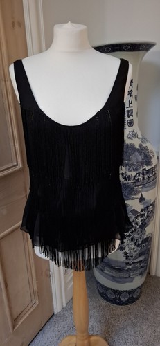 Per una black tassle - black, flapper