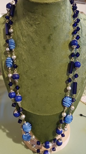 Vintage cobalt blue - art, glass