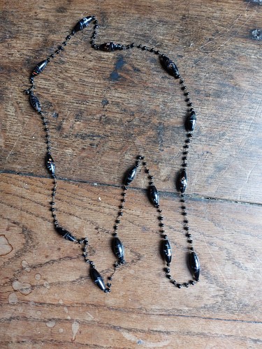 Antique black glass inch - ,