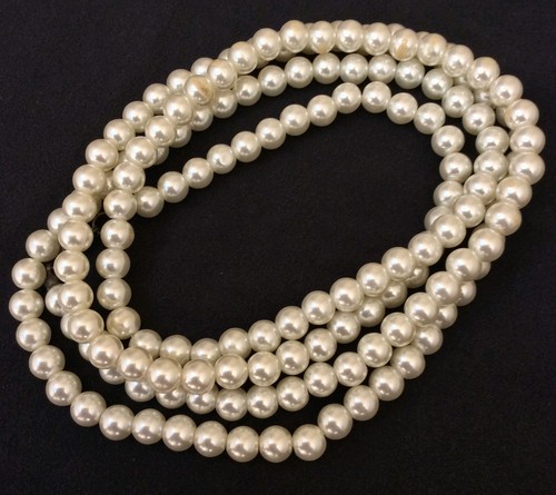 Vintage glass pearls - vintage,